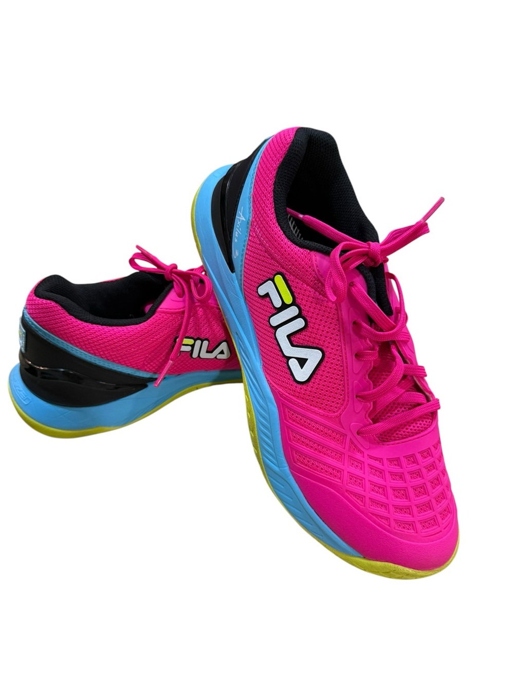 FILA Axilus 3 Tennis Shoes Hot Pink/blue/yellow Size 9.5